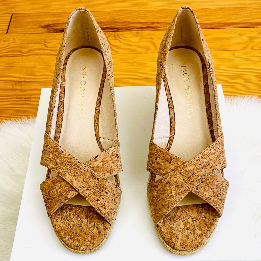 Jack Rogers Palmer Wedge Espadrille Sandals, EUC - Picture 14 of 14